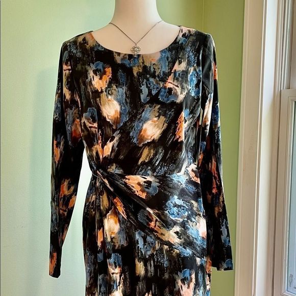 NYDJ | Dresses | Nydj Ikat Watercolor Dress | Poshmark